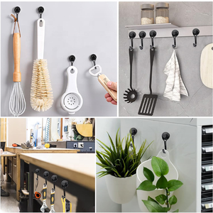 OEM Customized Stainless Steel Aluminum Iron 30lbs+Heavy Duty Strong Black Neodymium <strong>Magnet</strong> Hook for Kitchen - Product Image 5