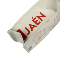 Emballage écologique, sachet à fond plat, 100g, 250g, 500g, 1kg, 12 oz, sac à café avec valve