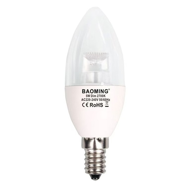 Factory Direct Supply 40W Halogen Bulb Replacement Dimmable 5W E14 Led Candle Light