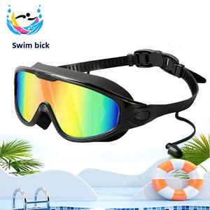 Lunettes de natation étanches en silicone PC <span class=keywords><strong>anti</strong></span>-buée pour hommes et femmes, adultes, grand cadre, transfrontalier - Product Image 3