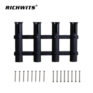 Soporte para Cañas de Pescar RICHWITS, 4 Tubos, Plástico ABS, Soporte de Montaje para Barco/Yate, para Equipo de Pesca - Product Image 1