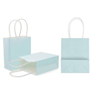 <b>Gift</b> Bag with Handles Party <b>Small</b> Kraft Paper Goodie Bags for Birthday Baby Shower Gender Reveal Wedding Handle Paper Bag - Product Image 2