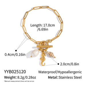 Pulseras <span class=keywords><strong>de</strong></span> Acero Inoxidable con <span class=keywords><strong>Perlas</strong></span>, Brazalete Vintage Retro Clásico para Mujer, Joyería al por Mayor - Product Image 4