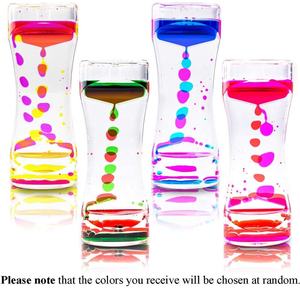 Sanead 플로팅 컬러 믹스 환상 타이머 장식 책상 액체 운동 비주얼 슬림 액체 오일 아크릴 모래 시계 타이머 시계 - Product Image 2