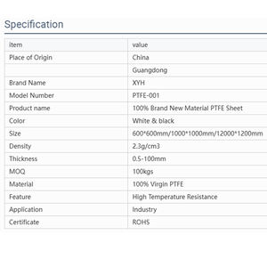 מוט/מוט עגול PTFE צבעוני XYH - מיוצר בגואנגדונג, שירות חיתוך זמין - Product Image 4