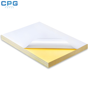 Papier autocollant vinyle A4 80 g/m² imperméable imprimable, feuilles d'étiquettes, approvisionnement direct usine - Product Image 1