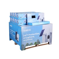 Produits électroniques respectueux de l'environnement pliables personnalisés PDQ palette en carton plateaux d'affichage jupe ondulé pour affichage pour la vente au détail