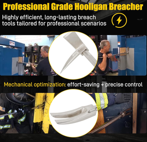Barra <span class=keywords><strong>Halligan</strong></span> de 24'', 30'', 36'', 42'', <span class=keywords><strong>Herramienta</strong></span> de Entrada Forzada para Bomberos, Acero al Carbono 45 Forjado, <span class=keywords><strong>Herramienta</strong></span> de Demolición para Rescate de Emergencia - Product Image 5