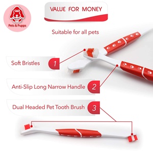 Innovador Cepillo de Dientes para Mascotas de Doble Cabezal y Tres Lados Suaves para el Control del Mal Aliento y el Sarro - Product Image 5
