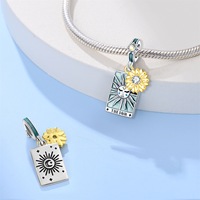 Nouveaux accessoires de bijoux en perles plaquées argent DIY, style punk, vitalité, sceptre, charmes italiens, collier, bracelet