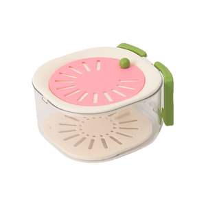 Cesta de agua Dali para el hogar, cesta de frutas telescópica con filtración 2 en 1, cesta de verduras deshidratadas engrosada con tapa - Product Image 1