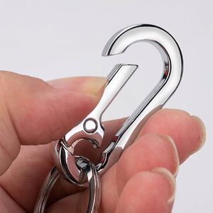 Keychain Climbing Hook Car Keychain Simple Strong Carabiner Shape Keychain Accessories Metal Vintage <b>Key</b> Chain <b>Ring</b> - Product Image 3