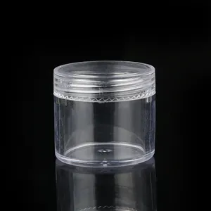 Mini Cosmetic Containers 20g Empty Plastic Transparent Cream Jars For Cosmetic