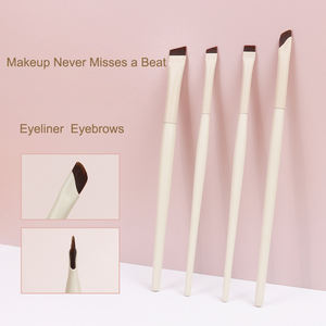 Eyeliner fin à lame plate Double extrémité moelleux minuscule ombre à paupières maquillage détail crayon pour les yeux brosse ensemble pinceau de maquillage yeux avec emballage - Product Image 4