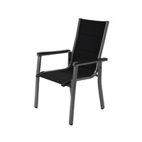 Fauteuil de jardin empilable en aluminium pour terrasse, café, restaurant