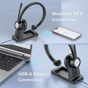 Tai Nghe Không Dây Thiết Kế Mới Tai Nghe Không Dây Khử Tiếng Ồn DSP Ai Có Micrô & Đế Sạc Cho Các Đội, Thu Phóng, <span class=keywords><strong>Skype</strong></span> - Product Image 5