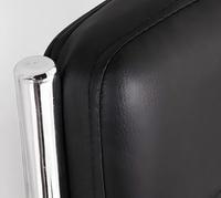 Chaise de bureau empilable en cuir et bois, haute durabilité, design moderne, pour salles de réunion, visiteurs en gros et usage commercial