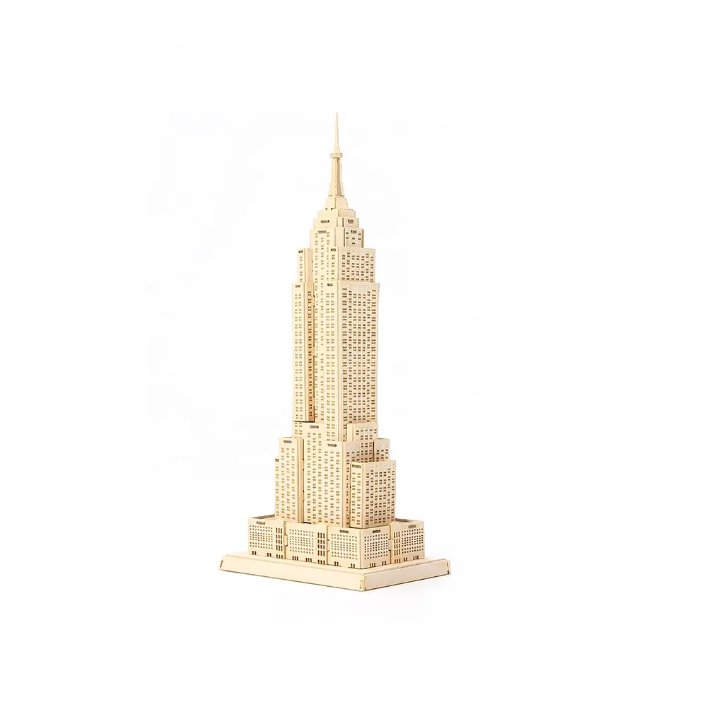 Cupuz 3D Empire State Xây Dựng Câu Đố Mô Hình Lắp Ráp Papercraft Set DIY Đồ Chơi, Thành Phố Kiến Trúc DIY Xây Dựng Khối