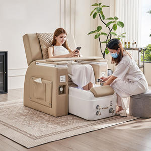 Moderne profession elle Fuß maniküre Spa Salon Massage tragbar ohne Sanitär rosa elektrische Liege Pediküre Stuhl - Product Image 2