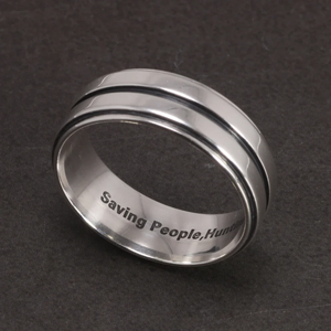 Anello di Dean Winchester Autentico in Argento 925 Supernatural con Incisione dell'Aforisma Saving People Hunting Things the Family Business - Product Image 4