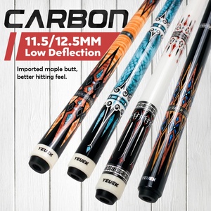 YEUEK Carbon Fiber <b>Pool</b> Cue 11.5mm/12.5mm Low Deflection Cue <b>Stick</b>,Professional <b>Pool</b> <b>Stick</b> with Extension - Product Image 2