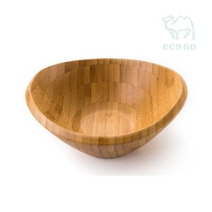 Juego de cuencos de bambú de madera para ensalada, cuencos de bambú para servir frutas y ensaladas - Product Image 5
