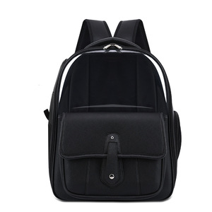 Pink Breathable Nylon Cat <b>Backpack</b> <b>Large</b> Capacity Foldable Portable Pet Bag For Outings - Product Image 4