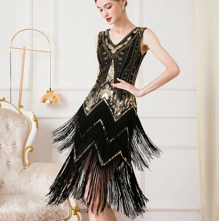black party dress women Witch Mini Dress