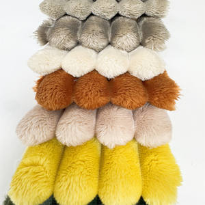 100% ポリエステルフェイクファー3Dストライプ高級ベルベットソファ室内装飾生地ベッド & 家具カーペット & カーテンチェアカバー - Product Image 2