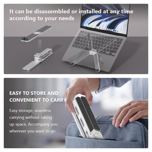 Base Giratoria de <span class=keywords><strong>360</strong></span> Grados, Soporte Ajustable de Aluminio para Laptop, Soporte Ergonómico para Notebook, Compatible con iPad y <span class=keywords><strong>MacBook</strong></span> - Product Image 3