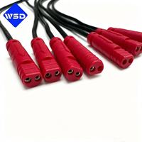 Connecteur étanche OEM 2 broches IP68 5A basse tension, assemblage de câbles plaqué or UL pour éclairage LED de piscine