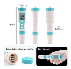 เครื่องมือทดสอบคุณภาพน้ำ7 in 1สำหรับใช้ในบ้านเครื่องวัดค่า <span class=keywords><strong>PH</strong></span>/อุณหภูมิ/ความเค็ม/<span class=keywords><strong>TDS</strong></span>/<span class=keywords><strong>EC</strong></span> มัลติฟังก์ชัน - Product Image 3