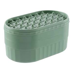 Ice <b>Cube</b> Trays for Freezer with Lid & Bin, Silicone Bottom Easy Press to Release Ice for Chilling Cocktail Whiskey Coffee - Product Image 6