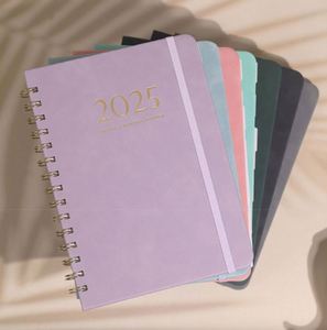 Agenda Negra A5 con Tapa Dura, Planificador Semanal y Mensual 2025 con Separadores para Oficina, Material Escolar, Regalo - Product Image 3
