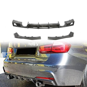 Difusor Trasero de Fibra de Carbono Seca para <span class=keywords><strong>BMW</strong></span> F30 F31 F35 Serie 3 <span class=keywords><strong>M</strong></span> Sport 2013-2018, Kit de Divisor Estilo MP - Product Image 1