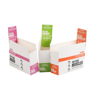 Custom eco friendly supermarket paper display box carton bin cardboard box