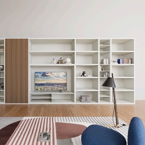 Vitrina de almacenamiento para sala de estar personalizada al por mayor, venta directa de fábrica, tablero de melamina sin pintura, <span class=keywords><strong>MDF</strong></span>, <span class=keywords><strong>muebles</strong></span> plegables para el hogar - Product Image 5