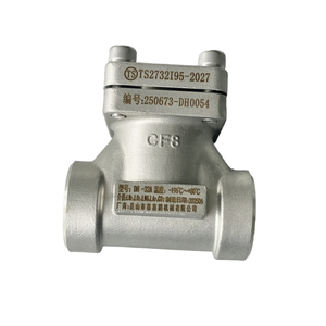 วาล์วกันกลับแบบยกได้ DH61F40P DN32 ทำจากสแตนเลส สำหรับถังเก็บ LNG แบบจัดเก็บเป็นปริมาณมาก - Product Image 3