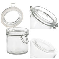 Bocaux en verre hermétiques à fermeture rapide pour le stockage des céréales et des légumes, vente en gros.