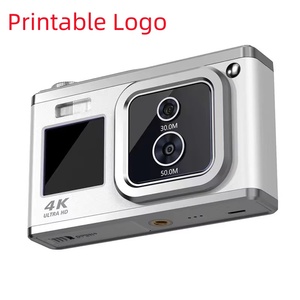 Cámara digital de doble lente con enfoque automático AF, doble pantalla, para vlogs, ideal para estudiantes, viajes, regalo, compacta, de ABS y metal, para selfies, C22 - Product Image 1