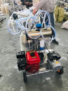 Machine à traire à double usage huile-électrique à double baril Moteur à essence Tire-lait à vide Pulsation Elevage de vaches - Product Image 6