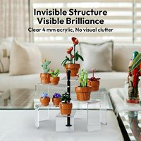 Présentoir en acrylique moderne à 6 niveaux, design spirale rotatif, pour figurines d'action et collections de bijoux