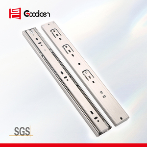 Goodcen 304/201 thép không gỉ bệnh viện đóng êm đồ nội thất <span class=keywords><strong>45mm</strong></span> chiều rộng ba phần đệm trượt đường sắt ngăn kéo trượt - Product Image 1