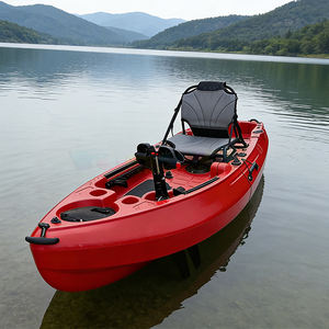 Kayak modular de pedales fácil de transportar, para 1 persona, 2 secciones, kayak de pesca desmontable con motor. - Product Image 6