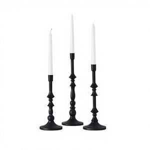 Metal Elegant Design Candle Pillar Powder Coated Finished Wedding & Events Lighting Decoration Table Top Centerpiece Pillars Set - Product Image 1
