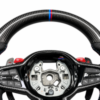 Volant en carbone forgé personnalisé haut de gamme avec LED pour BMW M3 G11 G22 X3 G01 G20 G30 G31 G38 G82 G80 F30 Accessoires de voiture