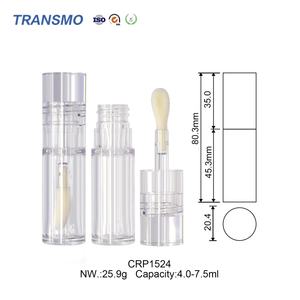 Custom <b>clear</b> Round Lip Gloss Tube with Wand with Empty Tube Lip Gloss 4.0-7.5ml - Product Image 2