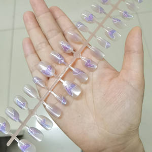 30 pièces/ensemble queue de sirène oeil de chat <span class=keywords><strong>faux</strong></span> <span class=keywords><strong>ongles</strong></span> Art conseils XS/S/M presse artificielle sur <span class=keywords><strong>ongles</strong></span> conseils pour la décoration quotidienne des <span class=keywords><strong>ongles</strong></span> des doigts - Product Image 2