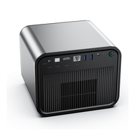 Proyektor GTV Android 11.0 Kecerahan Tinggi 2200 Ansi Lumen Wifi Dual-band 2.4+5g 2+32GB Proyektor Hologram Ponsel