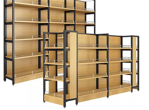 Soporte de exhibición de microblogging Estante de supermercado Metal ligero de doble cara Búsqueda de microblogging Mismo estante de productos - Product Image 2